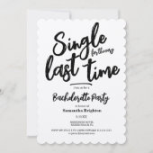 Minimale uitnodiging van Kraft Bachelorette (Voorkant)