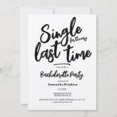 Minimale uitnodiging van Kraft Bachelorette (Voorkant)