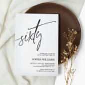 Minimale uitnodiging voor 60ste verjaardag