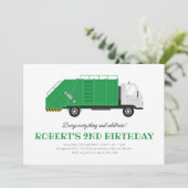 Minimale uitnodiging voor afvaltransport op zaterd (Staand voorkant)