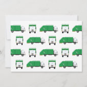 Minimale uitnodiging voor afvaltransport op zaterd (Achterkant)