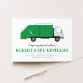 Minimale uitnodiging voor afvaltransport op zaterd