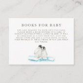 Minimale uitnodiging voor Baby shower in het Arcti Informatiekaartje (Voorkant)