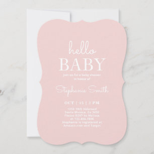 Minimale uitnodiging voor Baby showers