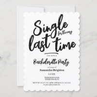 Minimale uitnodiging voor Bachelorette