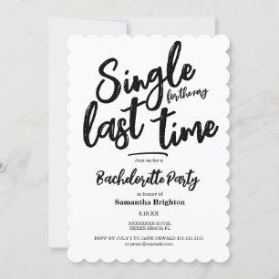 Minimale uitnodiging voor Bachelorette