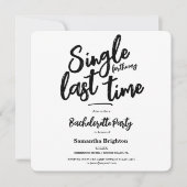 Minimale uitnodiging voor Bachelorette (Voorkant)