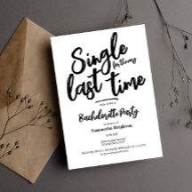 Minimale uitnodiging voor Bachelorette