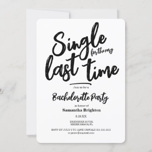 Minimale uitnodiging voor Bachelorette