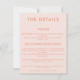 Minimale uitnodiging voor Blauwgroen bruiloft