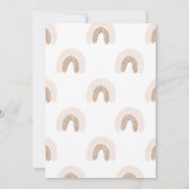 Minimale uitnodiging voor Boho Terracotta 1e verja (Achterkant)