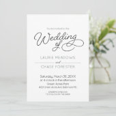 Minimale uitnodiging voor Boho Wedding (Staand voorkant)