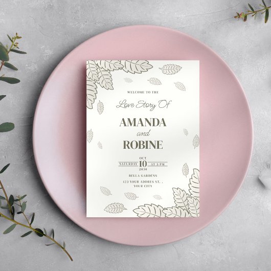 Minimale uitnodiging voor botanische lekkage