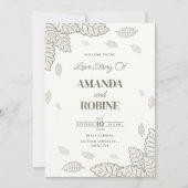 Minimale uitnodiging voor botanische lekkage (Voorkant)