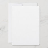 Minimale uitnodiging voor Bridal Luncheon Luxury L (Achterkant)