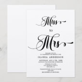 Minimale uitnodiging voor bridal-schoeisel (Voorkant / Achterkant)