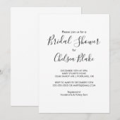 Minimale uitnodiging voor bridal-schoeisel (Voorkant / Achterkant)