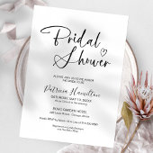 Minimale uitnodiging voor bridal-schoeisel