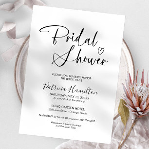 Minimale uitnodiging voor bridal-schoeisel