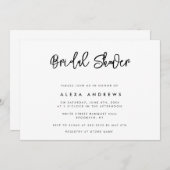 Minimale uitnodiging voor Bridal van het Manuscrip (Voorkant / Achterkant)