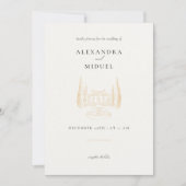 Minimale uitnodiging voor bruiloft (Voorkant)