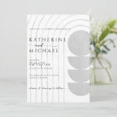 Minimale uitnodiging voor bruiloft (Staand voorkant)