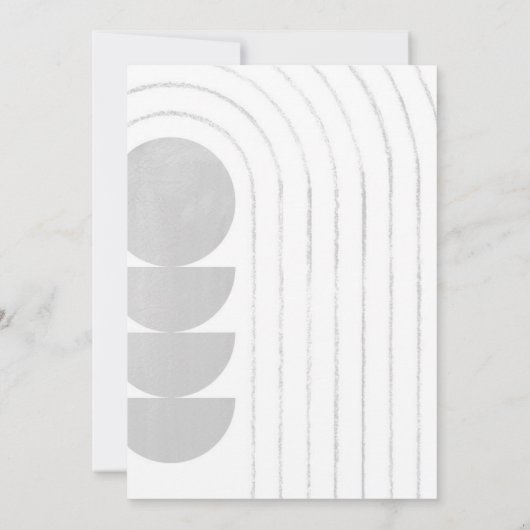 Minimale uitnodiging voor bruiloft (Achterkant)