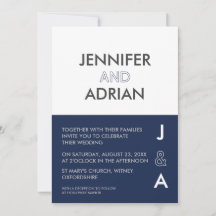 Minimale uitnodiging voor bruiloft