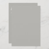 Minimale uitnodiging voor bruiloft (Voorkant / Achterkant)