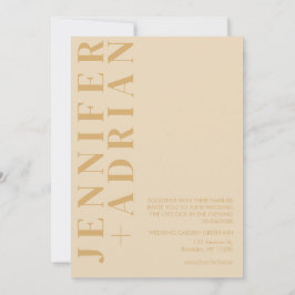 Minimale uitnodiging voor bruiloft