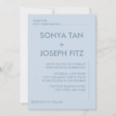 Minimale uitnodiging voor bruiloft (Voorkant)