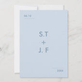 Minimale uitnodiging voor bruiloft (Achterkant)