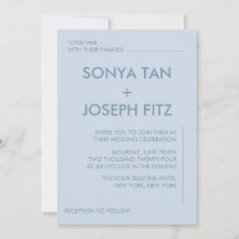 Minimale uitnodiging voor bruiloft