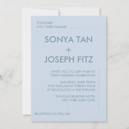 Minimale uitnodiging voor bruiloft