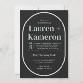 Minimale uitnodiging voor bruiloft (Voorkant)