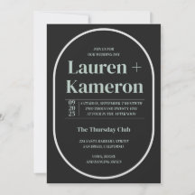 Minimale uitnodiging voor bruiloft