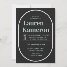 Minimale uitnodiging voor bruiloft