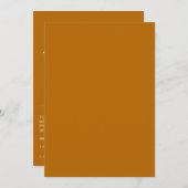 Minimale uitnodiging voor bruiloft (Voorkant / Achterkant)