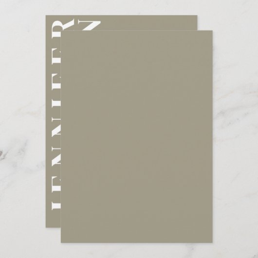 Minimale uitnodiging voor bruiloft (Voorkant / Achterkant)