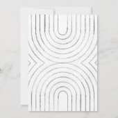 Minimale uitnodiging voor bruiloft (Achterkant)