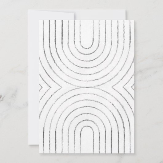 Minimale uitnodiging voor bruiloft (Achterkant)