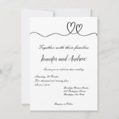 Minimale uitnodiging voor bruiloft (Voorkant)