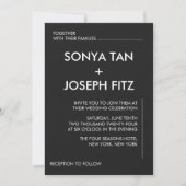 Minimale uitnodiging voor bruiloft (Voorkant)