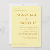 Minimale uitnodiging voor bruiloft (Voorkant)