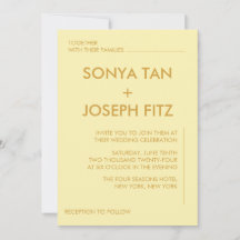 Minimale uitnodiging voor bruiloft