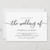 Minimale uitnodiging voor bruiloft (Voorkant)