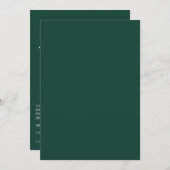 Minimale uitnodiging voor bruiloft (Voorkant / Achterkant)