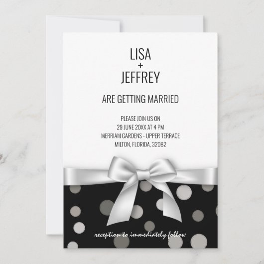 Minimale uitnodiging voor bruiloft (Voorkant)