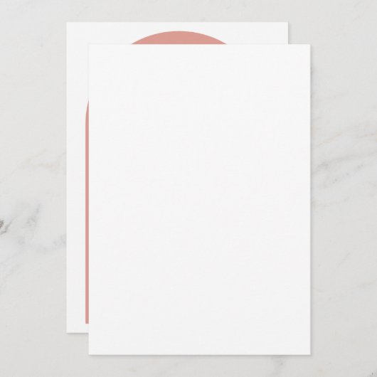 Minimale uitnodiging voor bruiloft (Voorkant / Achterkant)