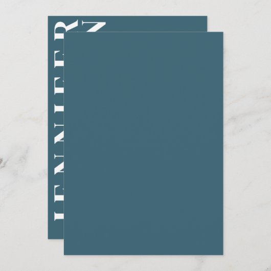 Minimale uitnodiging voor bruiloft (Voorkant / Achterkant)